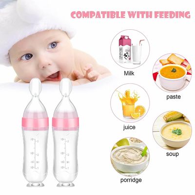 satın al Bebek sıvı besleme silikon şişe Çocuk gıda sınıfı silikon ekstrüzyon entegre tamamlayıcı gıda şişesi online manufacture
