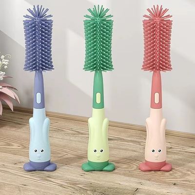 satın al Silikon şişe fırçası Bebek memeli fırçası Saman fırçası Döner şişe yıkama fırçası Dökme fırçası Temizlik fırçası seti online manufacture