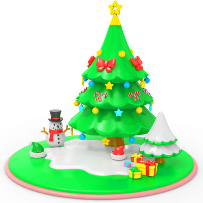 Silikon Kauçuk Noel Ağacı Yükleme Oyuncağı, Bebek Çocuklar Hediye Renk Tanıma Eğitimsel Bulmaca Oyuncağı