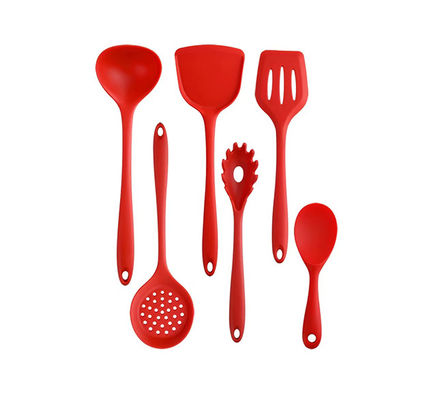 Mutfak Yemek Aletleri Seti, 6 Pcs Yapışmayan Silikon Mutfak Aletleri Spatula Silikon Tali Silikon Mutfak