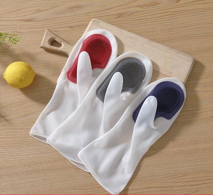 Fabrika Toptan Satış BPA Ücretsiz Mutfak Eşyaları Su geçirmez Silikon Kirleyici Çamaşır Temizlik Bulaşıkları Ev eldivenleri