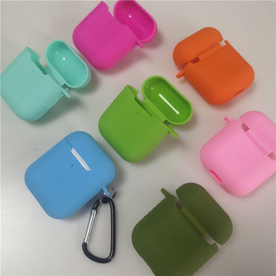 Özel çok renkli kulaklık silikon koruyucu kılıf Airpods 2 ve 1 veya por2 ile uyumludur